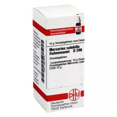MERCURIUS SOLUBILIS Hahnemanni D 200 globül, 10 g