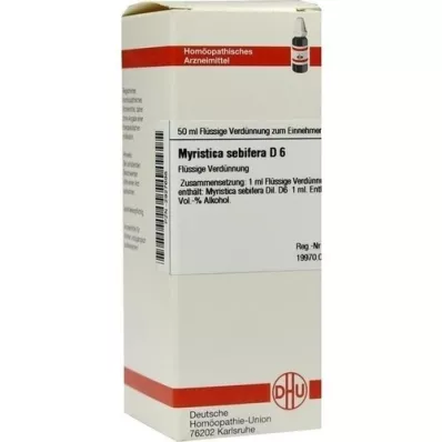 MYRISTICA SEBIFERA D 6 seyreltme, 50 ml