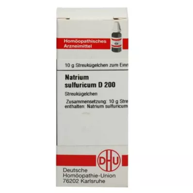 NATRIUM SULFURICUM C 200 globül, 10 g