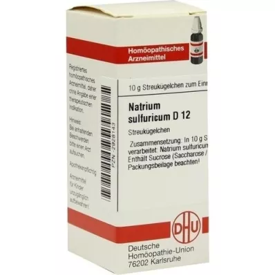 NATRIUM SULFURICUM D 12 globül, 10 g