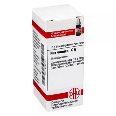 NUX VOMICA C 6 globül, 10 g