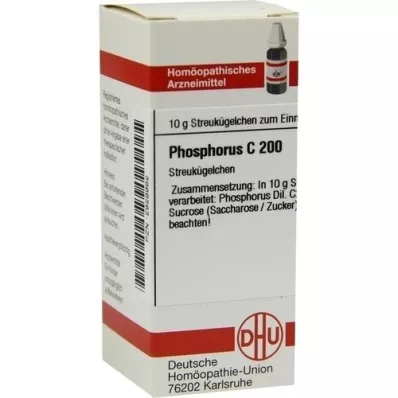 PHOSPHORUS C 200 globül, 10 g