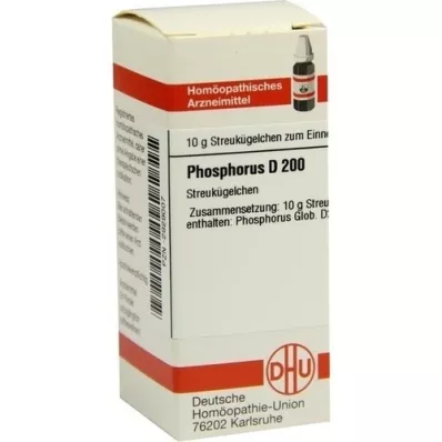 PHOSPHORUS D 200 globül, 10 g