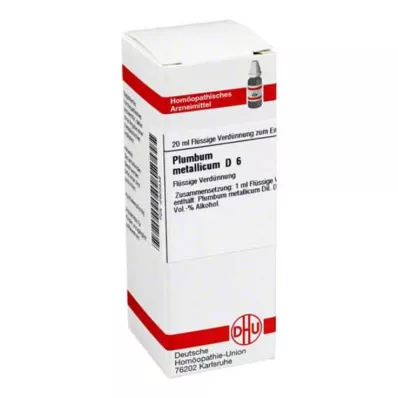 PLUMBUM METALLICUM D 6 seyreltme, 20 ml
