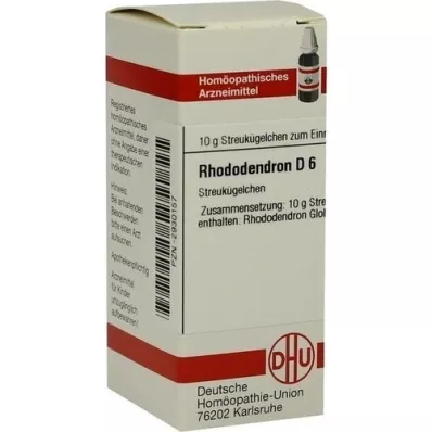 RHODODENDRON D 6 globül, 10 g