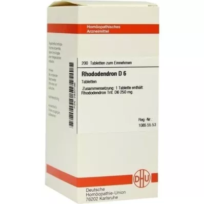 RHODODENDRON D 6 Tablet, 200 Kapsül