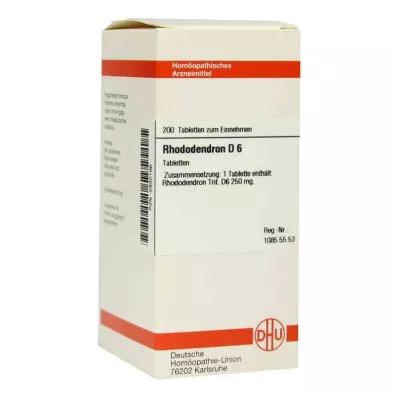 RHODODENDRON D 6 Tablet, 200 Kapsül