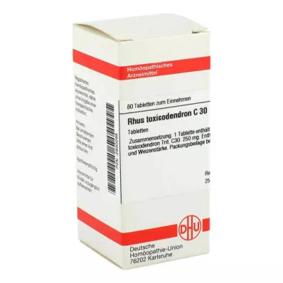 RHUS TOXICODENDRON C 30 Tablet, 80 Kapsül RHUS TOXICODENDRON C 30 Tablet, 80 Kapsül