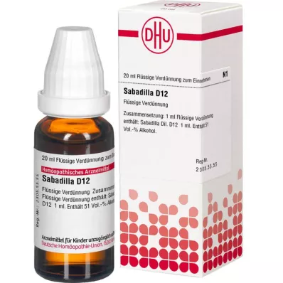 SABADILLA D 12 seyreltme, 20 ml