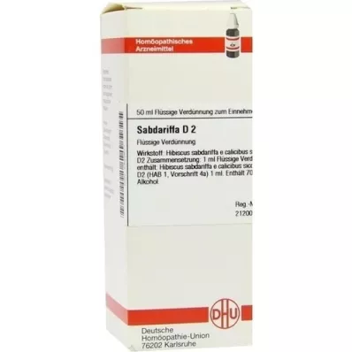 SABDARIFFA D 2 seyreltme, 50 ml