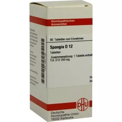 SPONGIA D 12 Tablet, 80 Kapsül