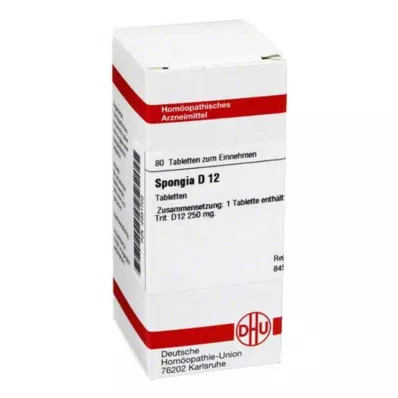 SPONGIA D 12 Tablet, 80 Kapsül