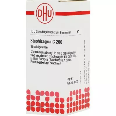 STAPHISAGRIA C 200 globül, 10 g