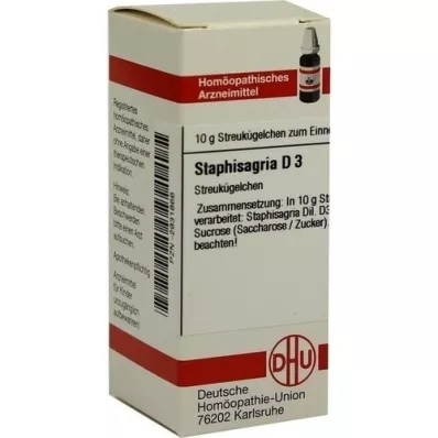 STAPHISAGRIA D 3 globül, 10 g
