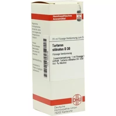 TARTARUS STIBIATUS D 30 seyreltme, 20 ml