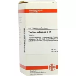 THALLIUM SULFURICUM D 12 Tablet, 200 Kapsül