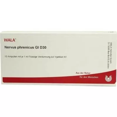 NERVUS PHRENICUS GL D 30 ampul, 10X1 ml NERVUS PHRENICUS GL D 30 ampul, 10X1 ml