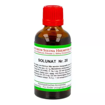 SOLUNAT No. 20 damla, 50 ml