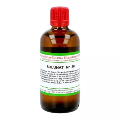 SOLUNAT No. 20 damla, 100 ml SOLUNAT No. 20 damla, 100 ml