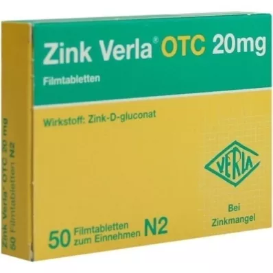 ZINK VERLA OTC 20 mg film kaplı tablet, 50 adet