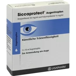 SICCAPROTECT Göz damlası, 3X10 ml