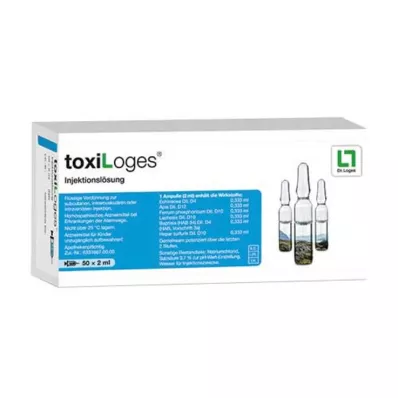 TOXILOGES Enjeksiyonluk ampuller için çözelti, 50X2 ml TOXILOGES Enjeksiyonluk ampuller için çözelti, 50X2 ml