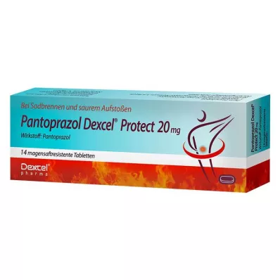 PANTOPRAZOL Dexcel Protect 20 mg enterik kaplı tablet, 14 adet PANTOPRAZOL Dexcel Protect 20 mg enterik kaplı tablet, 14 adet
