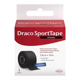 DRACO TAPEVERBAND 3,8 cmx10 m siyah, 1 adet