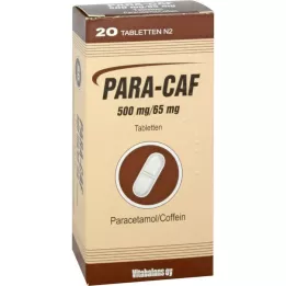 PARA CAF 500 mg/65 mg tablet, 20 adet
