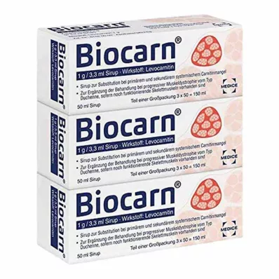 BIOCARN Şurup, 3X50 ml