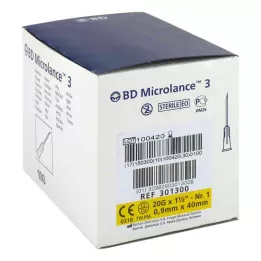 BD MICROLANCE Kanül 20 G 1 1/2 0,9x40 mm, 100 adet