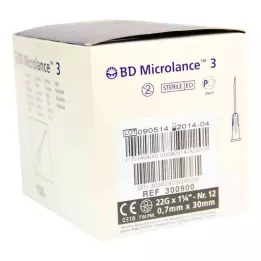 BD MICROLANCE Kanül 22 G 1 1/4 0,7x30 mm, 100 adet
