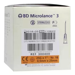 BD MICROLANCE Kanül 25 G 1 0,5x25 mm, 100 adet
