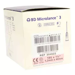 BD MICROLANCE Kanül 18 G 1 1/2 40 mm trans., 100 adet