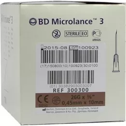 BD MICROLANCE Kanül 26 G 3/8 0.45x10 mm, 100 adet