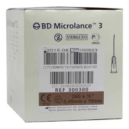 BD MICROLANCE Kanül 26 G 3/8 0.45x10 mm, 100 adet