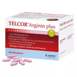 TELCOR Arginine plus film kaplı tabletler, 240 Kapsül