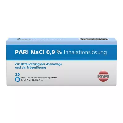 PARI NaCl inhalasyon çözeltisi ampulleri, 20X2,5 ml