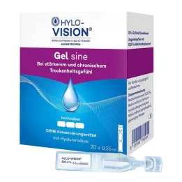 HYLO-VISION Gel sine tek dozluk pipetler, 20X0,35 ml