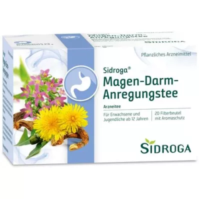 SIDROGA Gastrointestinal uyarıcı çay filtre torbası, 20X2.0 g