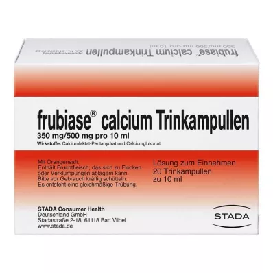 FRUBIASE CALCIUM T İçme ampulleri, 20 adet FRUBIASE CALCIUM T İçme ampulleri, 20 adet