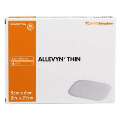 ALLEVYN İnce 5x6 cm ince yara örtüsü, 10 adet ALLEVYN İnce 5x6 cm ince yara örtüsü, 10 adet