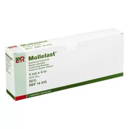 MOLLELAST Bandajlar 4 cmx4 m tek tek paketlenmiş, 20 adet