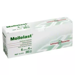 MOLLELAST Bandajlar 6 cmx4 m tek tek paketlenmiş, 20 adet