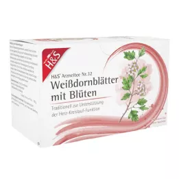 H&S Çiçekli alıç yaprakları filtre torbası, 20X1,6 g