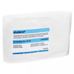 ALUDERM 10x10 cm kompresler, 50 adet