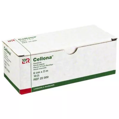 CELLONA Alçı bandaj 6 cmx2 m, 2X5 adet