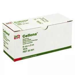 CELLONA Alçı bandaj 8 cmx2 m, 2X5 adet