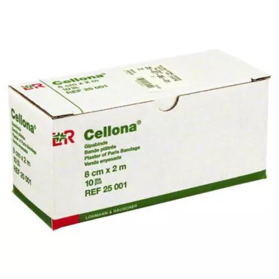 CELLONA Alçı bandaj 8 cmx2 m, 2X5 adet