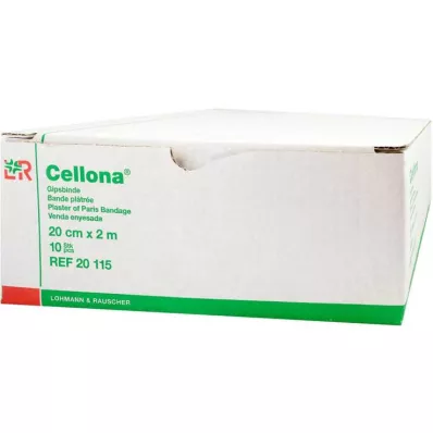 CELLONA Alçı bandaj 20 cmx2 m, 2X5 adet
